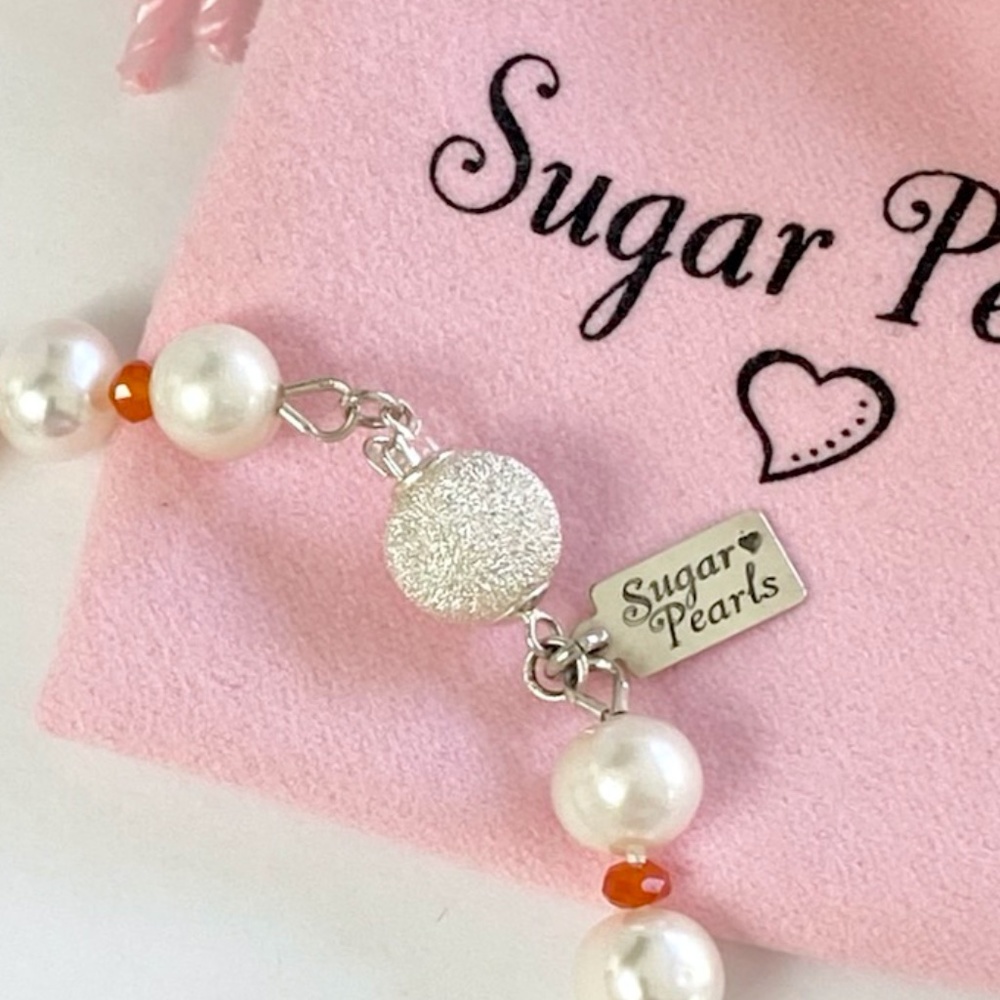 Freshwater Pearl & Carnelian Bracelet - Picture 4 of 5